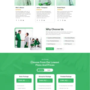 pest control WordPress website design​ | pest control shopify template | custom made theme | shopify service based theme | wordpress service based template