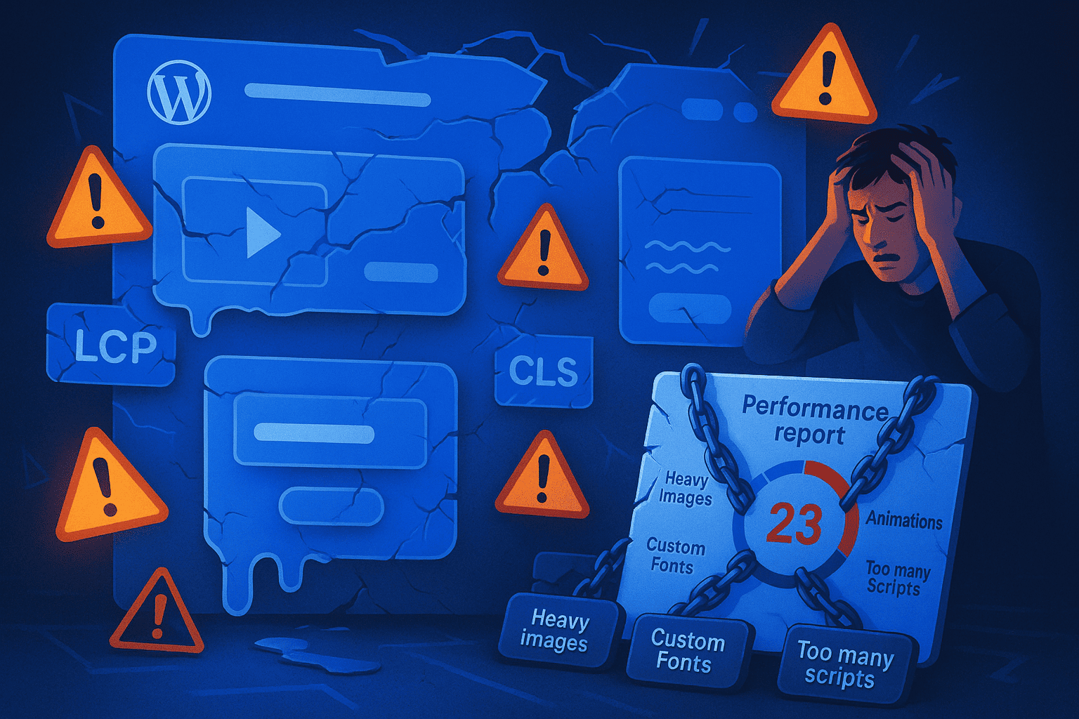 How Design Choices Can Destroy Core Web Vitals on a WordPress Site