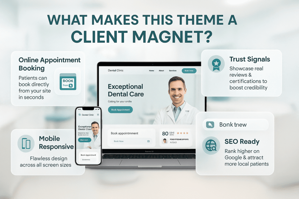 Turn Clicks Into Clients with a Dental Clinic WordPress Theme