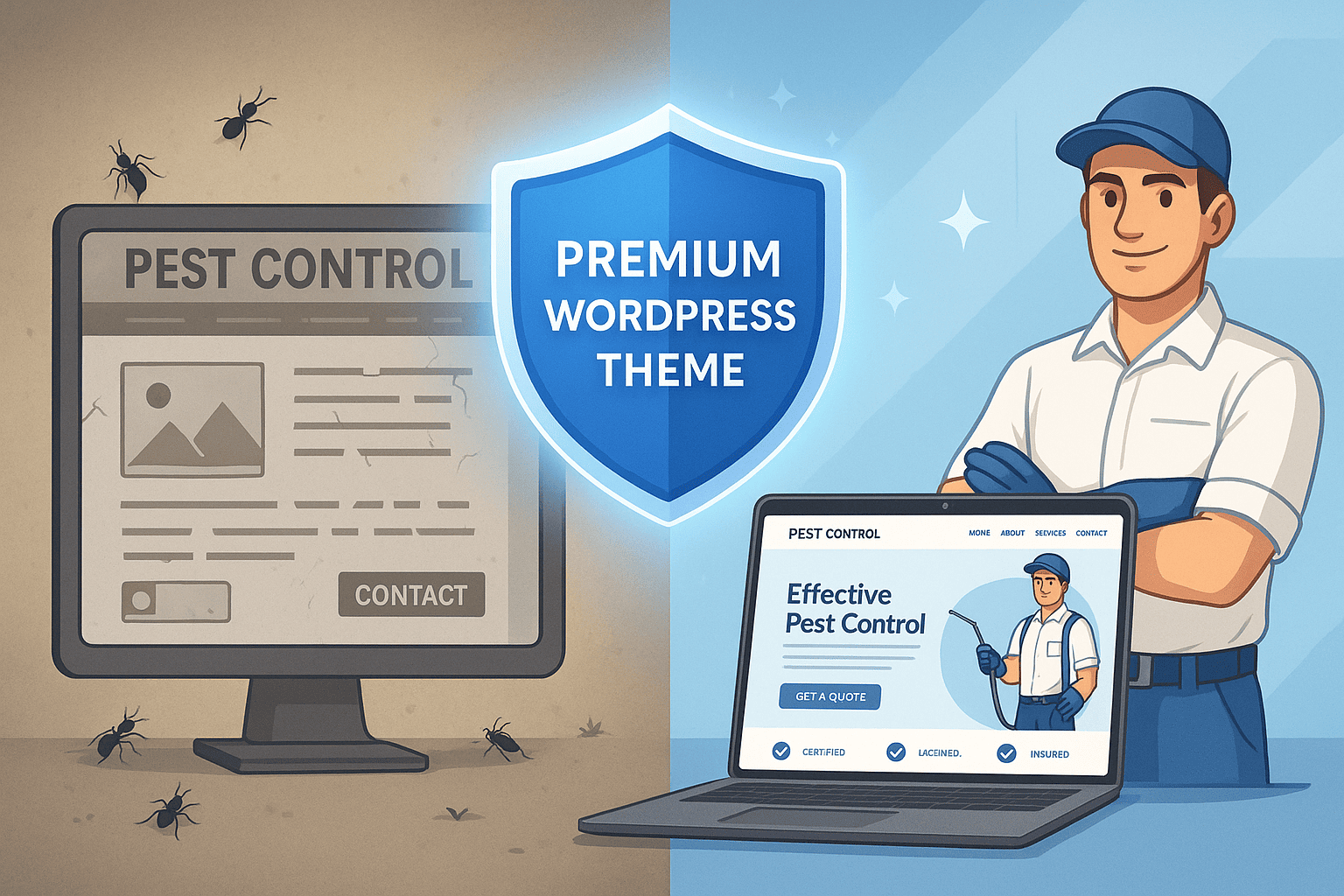 How to Choose the Right Pest Control WordPress Theme for Your Business