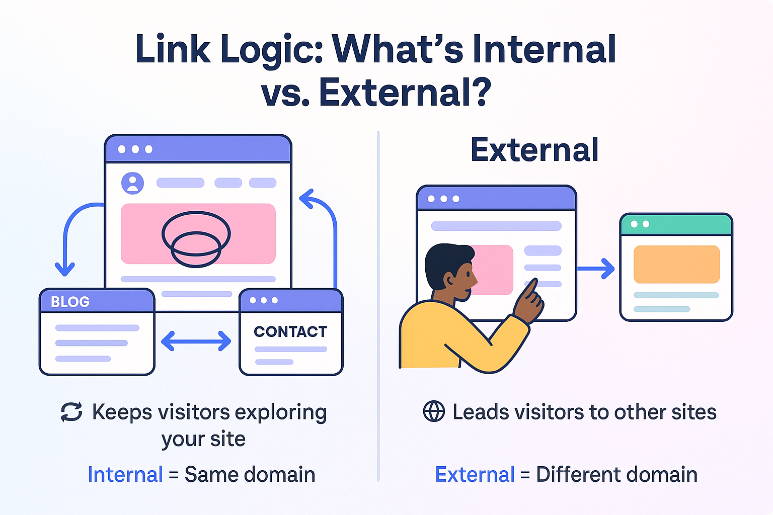 Difference Between Internal Links and External Links